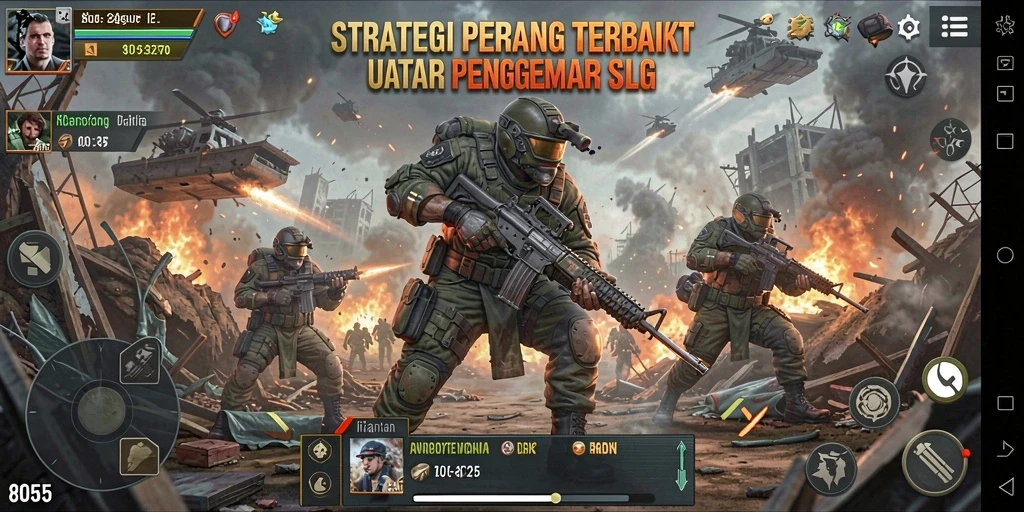 Tampilan menarik dari gameplay SLG 8055 yang penuh strategi.
