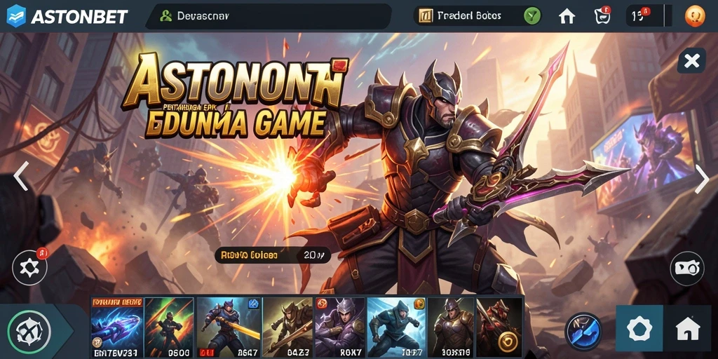 Tampilan aksi pertarungan yang mendebarkan dari game ASTONBET.