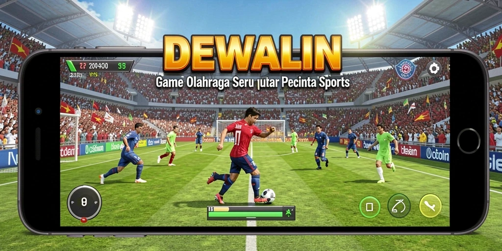 Tampilan dinamis gameplay seru dalam DEWALIN dengan berbagai cabang olahraga.