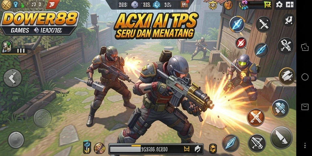 Gameplay DOWER88 yang penuh aksi dengan grafis menawan.
