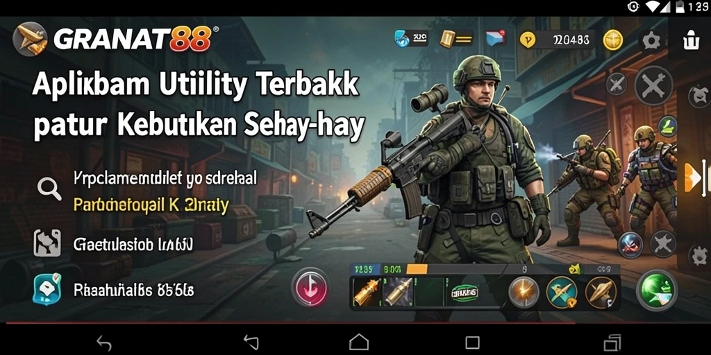 Tampilan utama GRANAT88 yang menampilkan berbagai alat Utility.