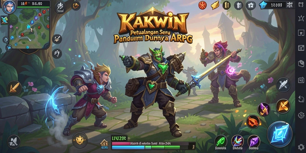 Tampilan gameplay KAKWIN yang menampilkan aksi seru dalam dunia ARPG.