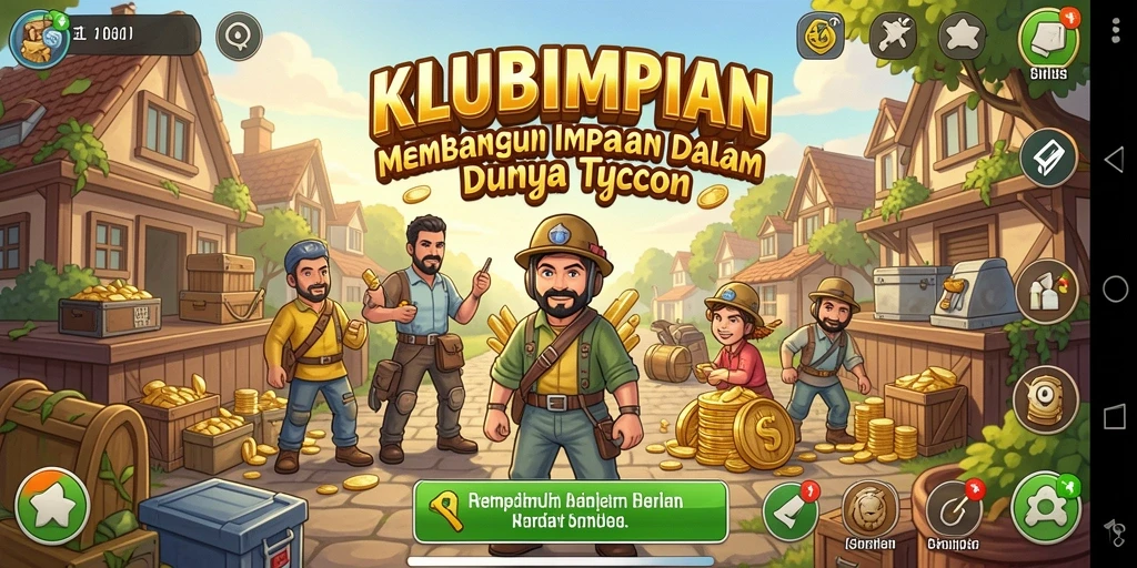 Menampilkan aksi seru dan strategi bermain dalam KLUBIMPIAN.