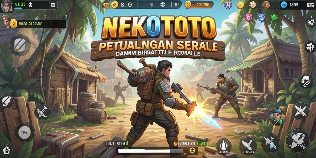 Tangkapan layar utama dari gameplay NEKOTOTO yang mendebarkan.