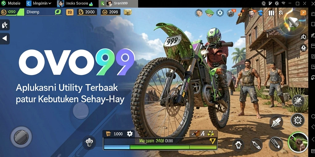 Tampilan antarmuka OVO99 yang sederhana dan fungsional.