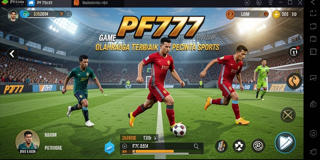 Tampilan gameplay seru dari PF777 dengan aksi olahraga yang mendebarkan.