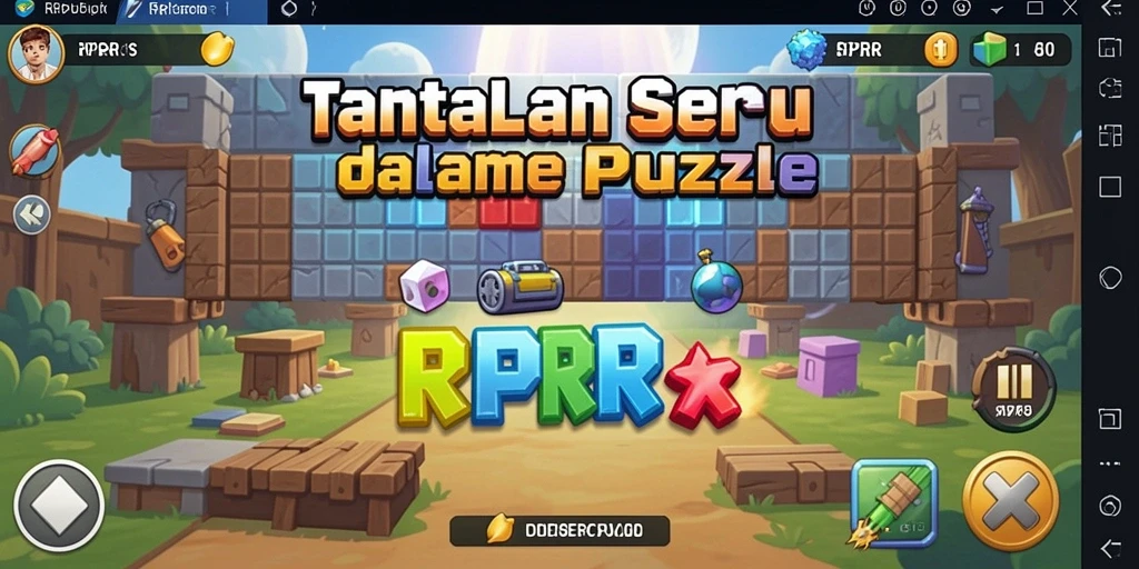 Tampilan gameplay RPRR dengan berbagai teka-teki yang menantang.