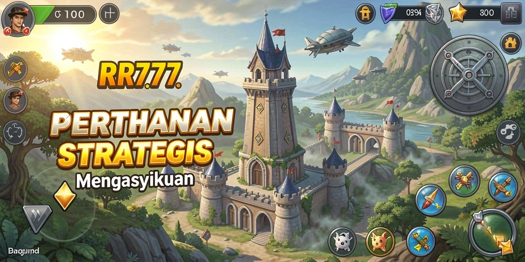 Tangkapan layar menunjukkan mendebarkan gameplay Tower Defense di RR777.