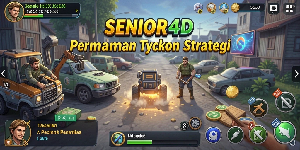 Tampilan gameplay SENIOR4D yang menarik dan interaktif.