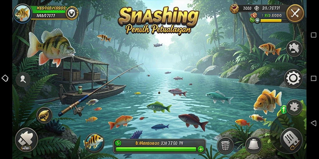 Screenshot gameplay SIA777 menampilkan pengalaman memancing yang memukau.