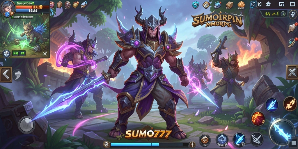 Gameplay seru dengan pertarungan epik di SUMO777.