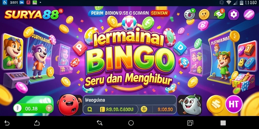 Tangkapan layar gameplay seru Bingo di SURYA88.
